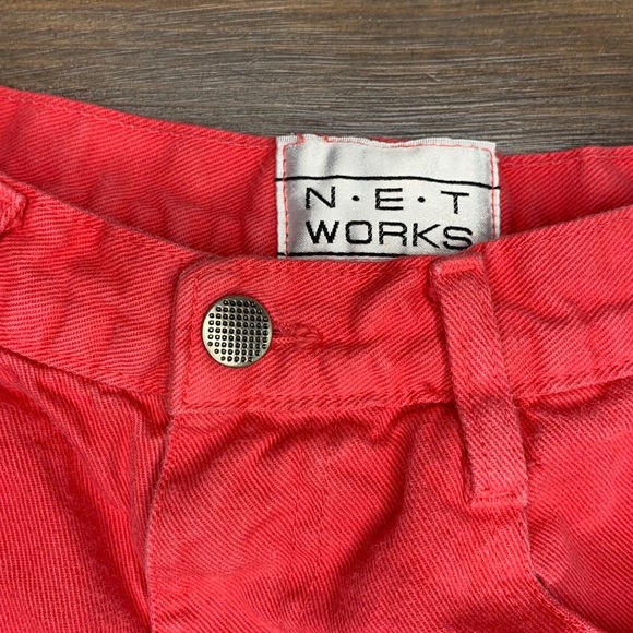 Vintage Pink High Rise Cut Off Jean Short Junior 9 - Picture 3 of 6